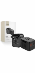 Tech-Protect Cestovní adaptér TA200 EU / UK / US / AU 2x USB-A, 2x USB-C černý