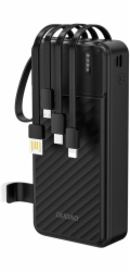 Dudao Powerbanka K11 Pro 20000mAh s integrovanými kabely, černá