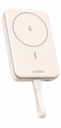 Ugreen PB760 PD 20W MagSafe 10000mAh magnetická powerbanka + USB-C kabel (béžová)