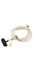 Guess Kabel CBDY 4G Charm USB-C/USB-C 150 cm, béžový