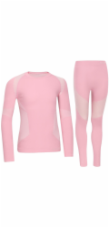 Spokey Dětské termoprádlo Furious 146-152 růžové