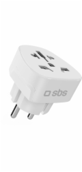 SBS Mobile Cestovní adaptér SBS Shucko/EU - univerzální - bílý