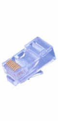 Konektor UTP RJ45 (8p8c), Cat5E, 50µm, licna(lanko) - 100 ks