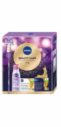 NoName NIVEA_SET Beauty Care Denní krém proti vráskám SPF15 55+ 50ml + Noční krém proti vráskám 55+ 50ml + Zklidňující micelární tekutina 200ml