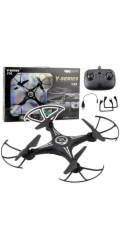 LeanToys Y-35 Dron s dálkovým ovládáním, lehký gyroskop, 360° rotace, černý, LEAN Toys