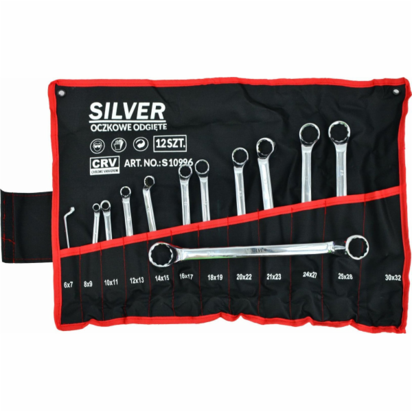 Silver STŘÍBRNÉ OKROUHÉ KLÍČE - OHNUTÉ 12 ks /STŘÍBRNÉ