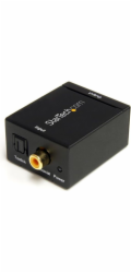 StarTech.com SPDIF Digital Coaxial or Toslink Optical to Stereo RCA Audio Converter - Digital Audio Adapter (SPDIF2AA) - Koaxiální/optický digitální audio konvertor - cerná - pro P/N: FPCEILPTBLP, FPW