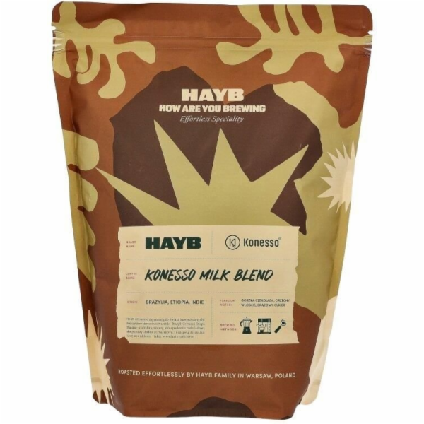 HAYB&nbsp;kávová&nbsp;zrna&nbsp;Konesso&nbsp;mléčná&nbsp;směs&nbsp;kávových&nbsp;zrn&nbsp;1kg