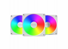 Montech GF120R V2 ARGB (bílá/bílá, balení po 3 ks, reverzní, 120 mm)