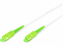 Digitus Optický simplexní patch kabel , ocelově pancířovaný, singlemode, SC/APC > SC/APC (bílý, 10 metrů)