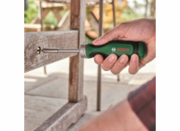 Bosch Powertools Ráčnanový šroubovák se sadou bitů, 13dílná (zeleno-černá, utahovací moment až 50 Nm)
