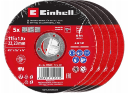 Einhell-KWB Tenký řezný kotouč , O 115 x 1,0 mm, 5 kusů (pro úhlové brusky)