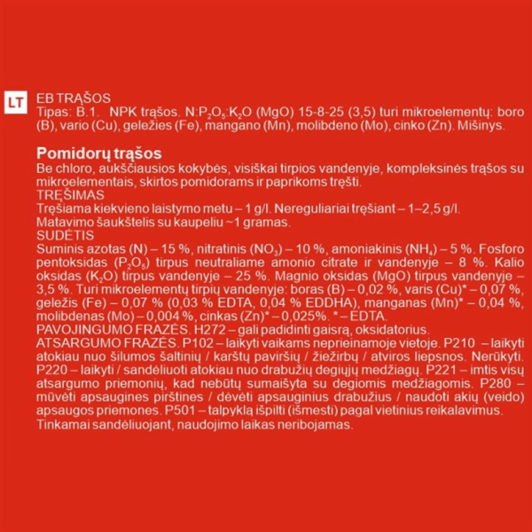 Hnojivo na rajčata GARDEN CENTER, 100g