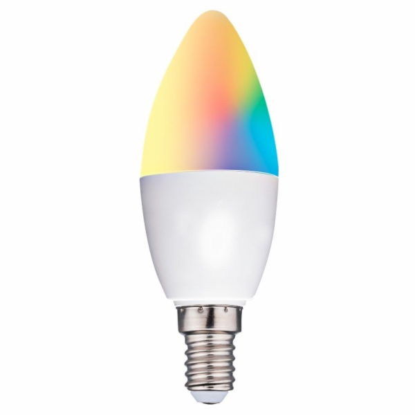 Chytrá žárovka LED RGB WIFI bílá + barevná E14 ED-225432