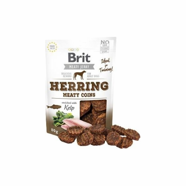 Brit Jerky Herring Meaty Coins 80g pamlsky pro psy