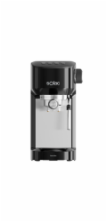 Kávovar Solac, CE4511 Slim, Espesso, pákový, 20 bar, nádrž 1,4 L, termoblokovací systém, Double cream, pěnič mléka, 1350 W