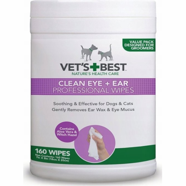 NoName Nejlepší veterinářské čističe očí a uší 160 ks.