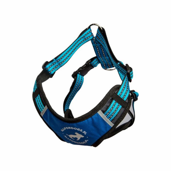 All For Dogs Sportovní postroj Blue, velikost M, 60-100 cm