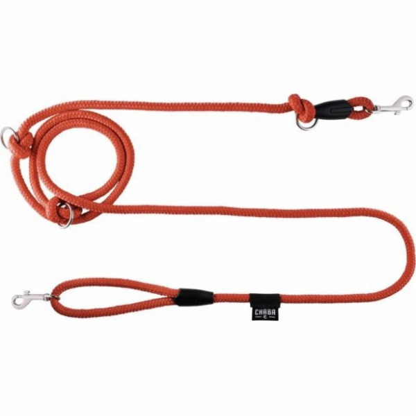 Chaba Nastavitelné lano CHABA LEASH ``M`` 10mm/2,6m ČERVENÉ