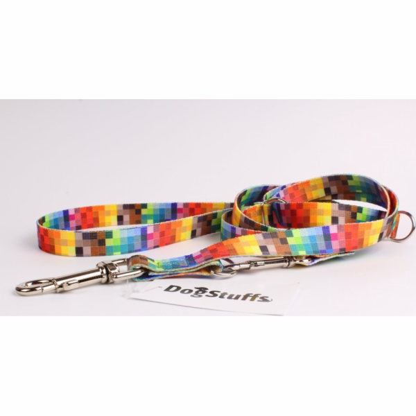 DogStuffs Nastavitelné vodítko DogStuffs Pixels 25mm/220cm