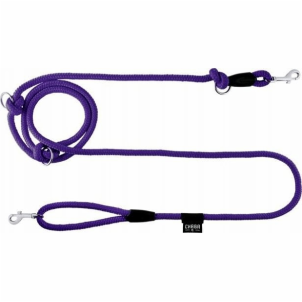 Chaba Nastavitelné lano Chaba Leash ``L`` 14mm/2,6m fialové