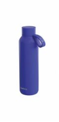 Quokka Solid s popruhem - termoláhev z nerezové oceli 630 ml s popruhem (tmavomodrá)