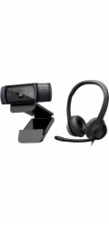 Logitech Webová kamera C920 HD Pro (960-001055) + H390 (981-000406)