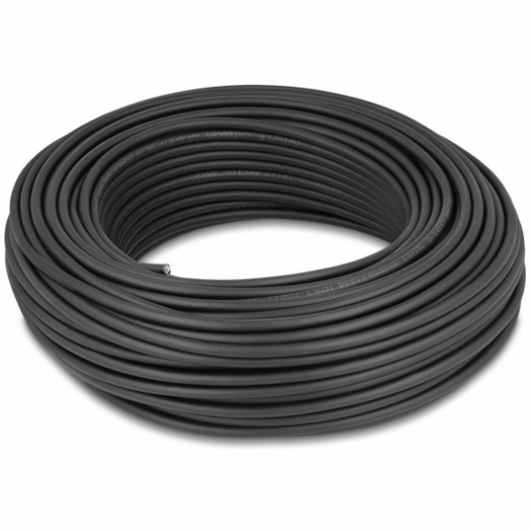 Delock 80597 Síťový kabel černý 50m Cat6a U/FTP (STP)