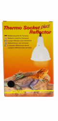 Lucky Reptile Thermo Socket plus Reflector Malý bílý, V.17 x o14 cm