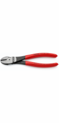 KNIPEX Kraft-Seitenschneider 180 mm, Kunststoff überzogen