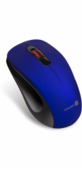 CONNECT IT "MUTE" bezdrátová optická tichá myš, USB, (+ 1x AA baterie zdarma), modrá