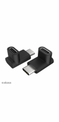 AKASA adaptér USB3.1 Gen2 Type-C na Type-C, 2ks v balení