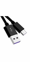 PremiumCord Kabel USB 3.1 C/M - USB 2.0 A/M, Super fast charging 5A, černý, 2m