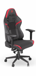 Endorfy herní židle Scrim RD / kombinace textil / kůže / černočervená