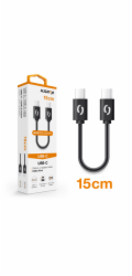 ALIGATOR Datový kabel POWER USB-C/USB-C 15cm, černý