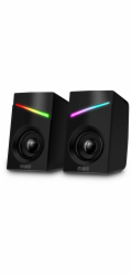 CONNECT IT NEO PC reproduktory 2.0, 3W, RGB podsvícení, 3,5mm jack+ USB, ČERNÉ