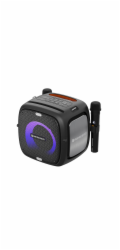 C-TECH repro Impressio Qubis, Party reproduktor, 80W, Bluetooth, SD, USB, AUX, 2x mikrofon