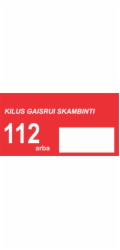 Protipožární samolepka 120x225mm