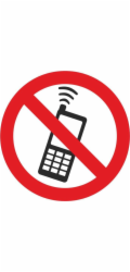 Samolepka telefonování je zakázána 130x130mm