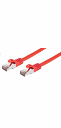 C-TECH kabel patchcord Cat6, FTP, červený, 0,25m