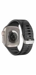 Decoded Decoded Ultra Traction - silikonový řemínek pro Apple Watch 49/45/44/42 mm Gen 1-9 - SE (černý)