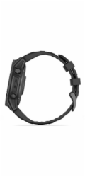 Garmin fenix® E – 47 mm, AMOLED, Slate grey steel / Černý silikonový řemínek, EU