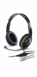 Sluchátka s mik. GENIUS HS-400A green + redukce