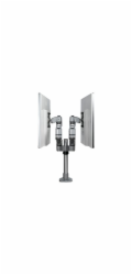 Startech Desk Mount Dual Monitor Arm, Premium Articulating Monitor Arm, up to 27" VESA Mount Displays, Height Adjustable Monitor Mount, Rotating/Swivel/Tilt, Desk Clamp/Grommet, Silver - Easy & Quick 