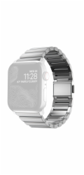 Nomad řemínek pro Apple Watch 44-49 mm - Steel Band/Silver Hardware