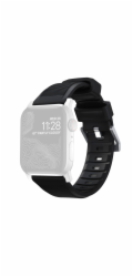 Nomad řemínek Rugged Strap pro Apple Watch 44/45/49mm - Black/Silver Hardware