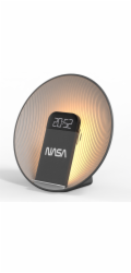 NASA Bluetooth reproduktor s hodinami, Qi nabíječka, LED lampa, bílý šum, alarm, Spc600 / Nasa Spc600