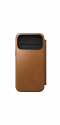 NOMAD pouzdro Modern Leather Folio Magsafe pro iPhone 17 Pro Max - English Tan