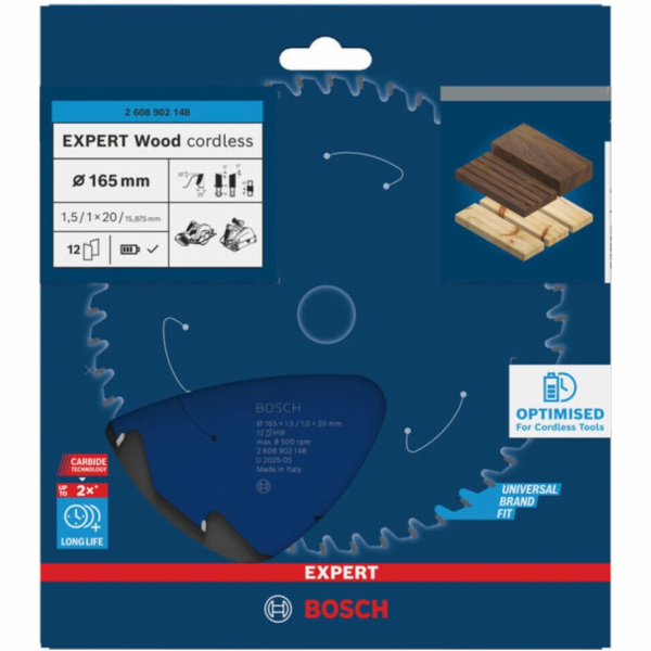 Bosch PILOVÝ KOTOUČ EX WO H 165x20-12
