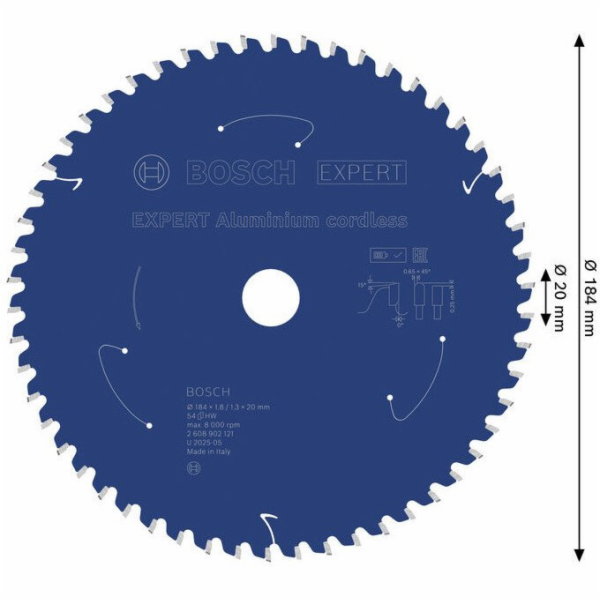 Bosch PILOVÝ KOTOUČ EX AL V 184x20-54